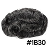 Blavzehair Mens Toupee Swiss Lace Hairpieces European HumarHair Replacement System Natural Hairline Toupee for Men Lacenter with Pu Men Hair System. (1B# OFF BLACK, 6"X9).
