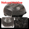 Mens Toupee Human Hair Pieces Wigs Durable Hair Replacement Systems for Men Wigs Fine Mono